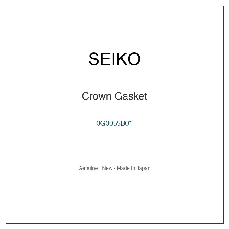 SEIKO 0G0055B01 Crown Gasket for SABR014 SACR002 SACR004 SACR006 SACR008 and More Models