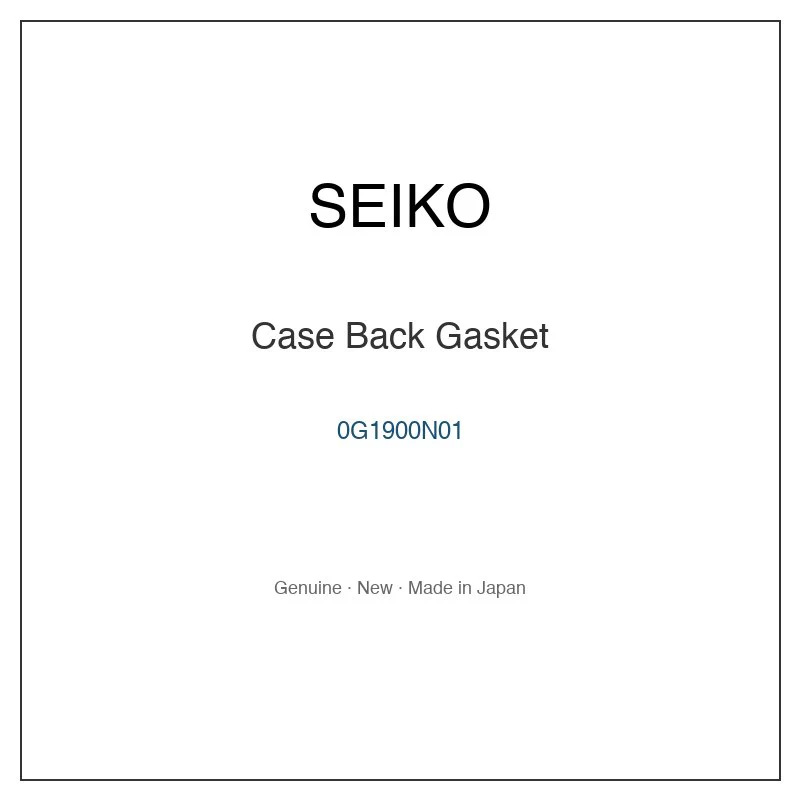 SEIKO 0G1900N01 Case Back Gasket for SBTN010 SCQC424 SCQC425 SCQC474 SCQC484 and More Models