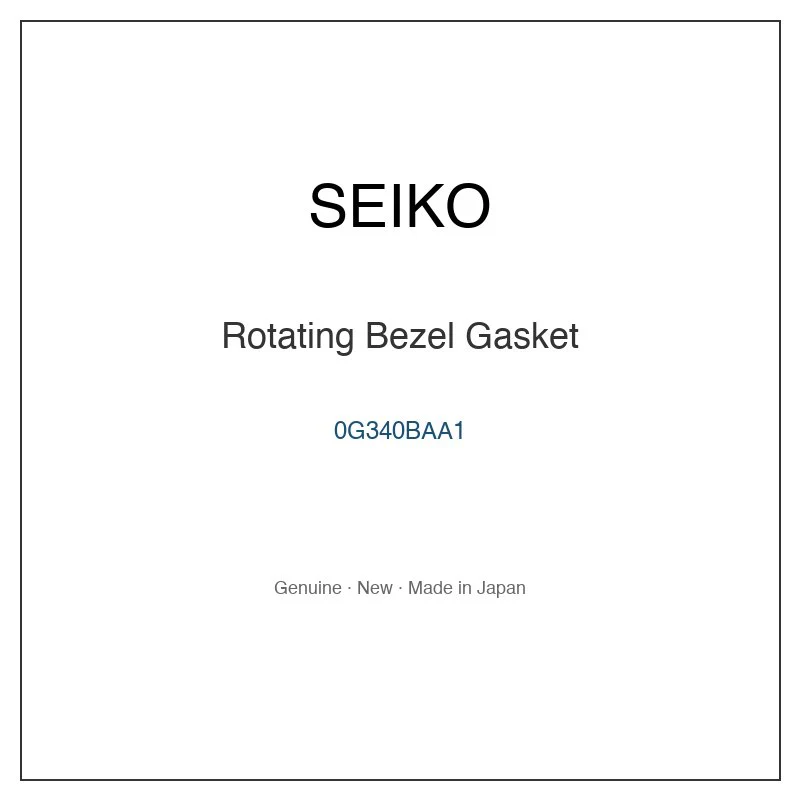 SEIKO 0G340BAA1 Rotating Bezel Gasket for SBBT029 SBJ201J1 SBJ201J9 SBJ201P1 SBJ205J1 and More Models