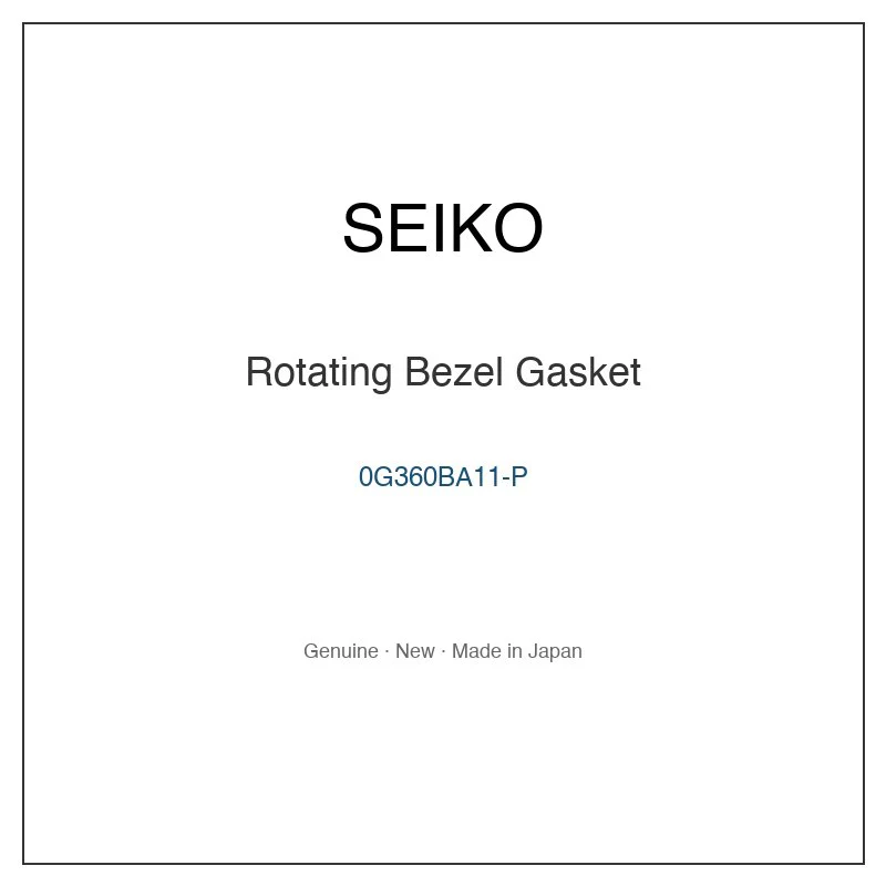 SEIKO 0G360BA11-P Rotating Bezel Gasket for SARZ029 SARZ033 SARZ035 SARZ037 SATF001J and More Models