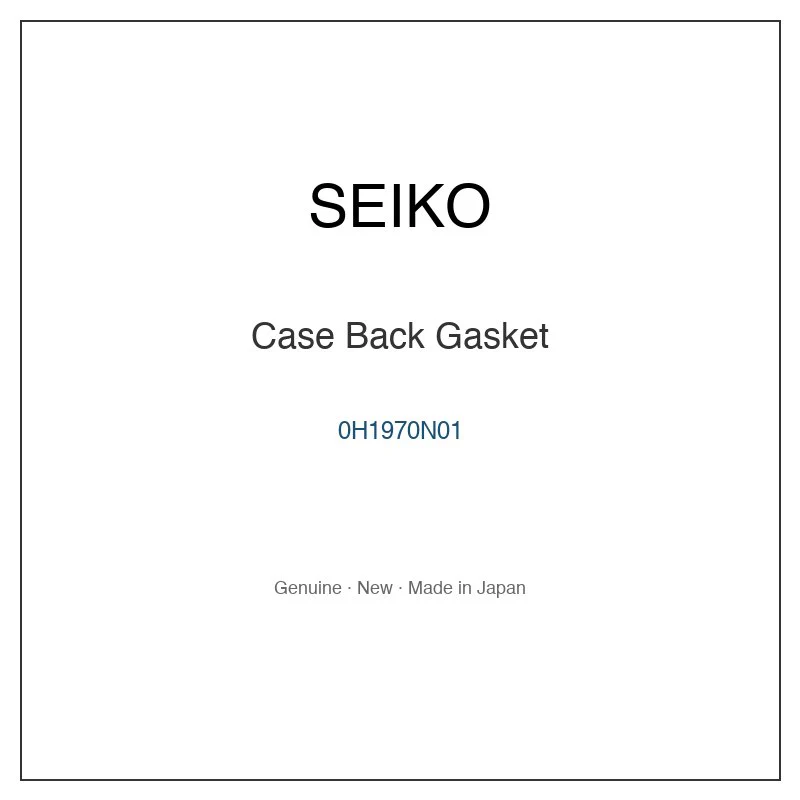 SEIKO 0H1970N01 Case Back Gasket for SCQC020 SCQC604 SCQC810 SCQC813 SCTG017 and More Models