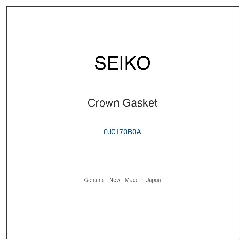 SEIKO 0J0170B0A Crown Gasket for SPFW038 SPHK080 SPHK081 SPHK082 SPHK100 and More Models