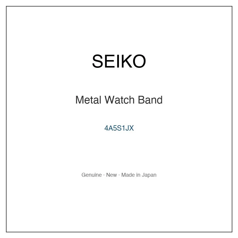 SEIKO 4A5S1JX Metal Watch Band for SKA475P9 SKA477P9 and More Models