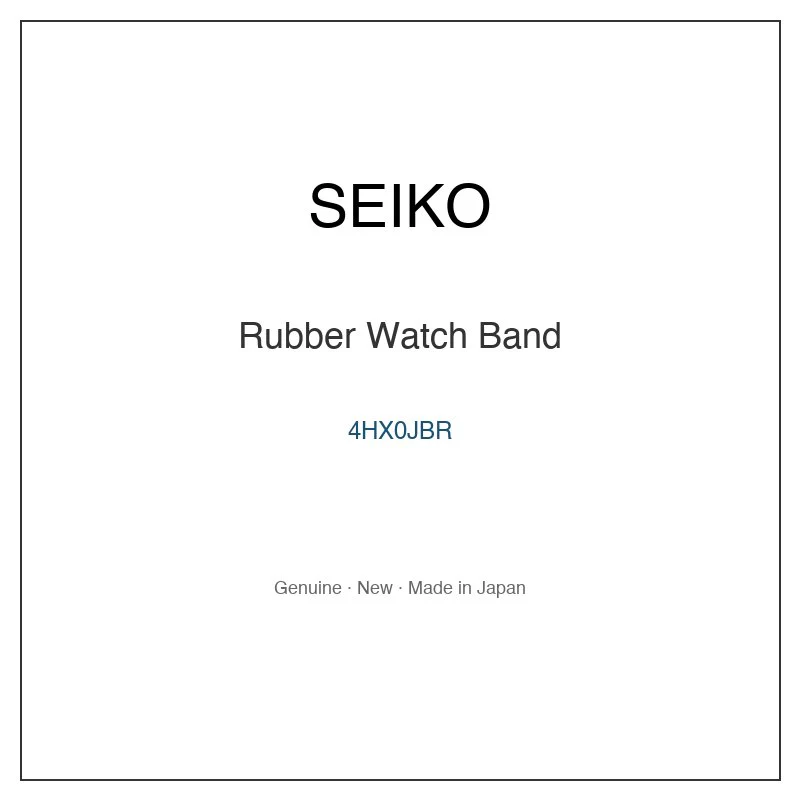 SEIKO 4HX0JBR Rubber Watch Band for SKX779K3 SKX779KG SKX781K3 SKX781KG SRP307J2 and More Models