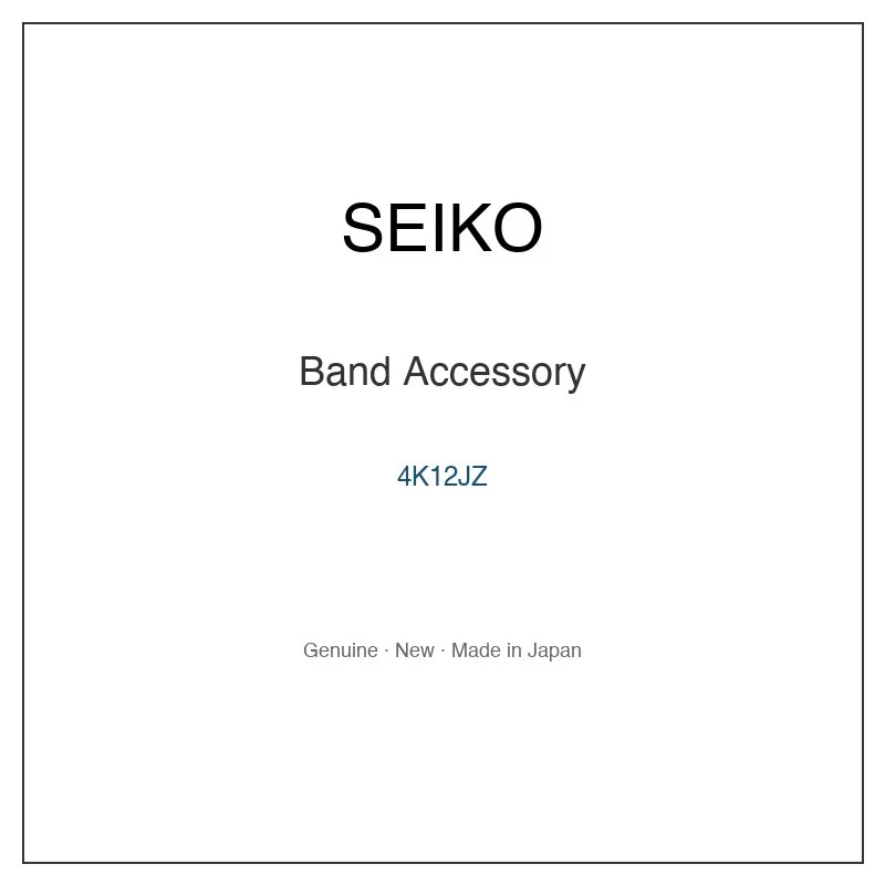 SEIKO 4K12JZ Band Accessory for SNK807K2 SNKN31K1 and More Models