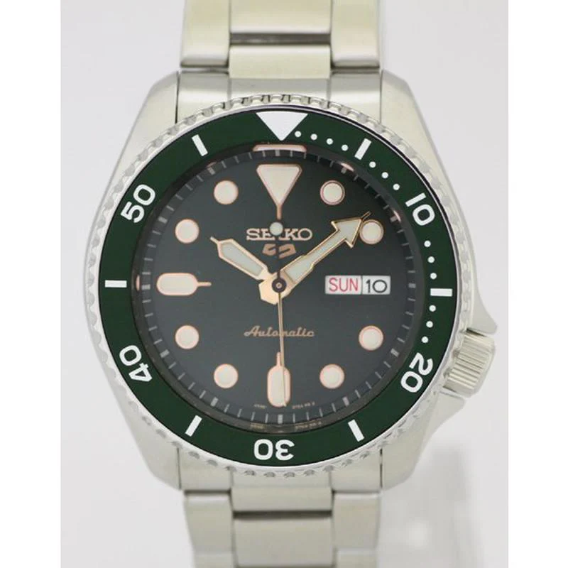 Seiko 5 Sports Automatic Green Dial Watch SBSA013/SRPD63K1 - Men's Automatic Watch