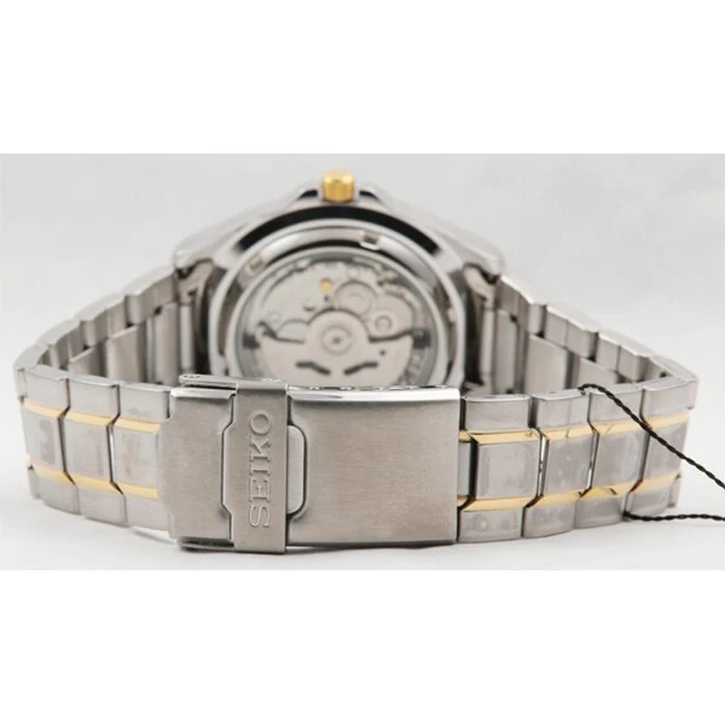 Seiko 5 Sports Automatic Men's Watch SNZB24J1 - White Dial Stainless Steel, Self-Winding, WR 100M - Image 4