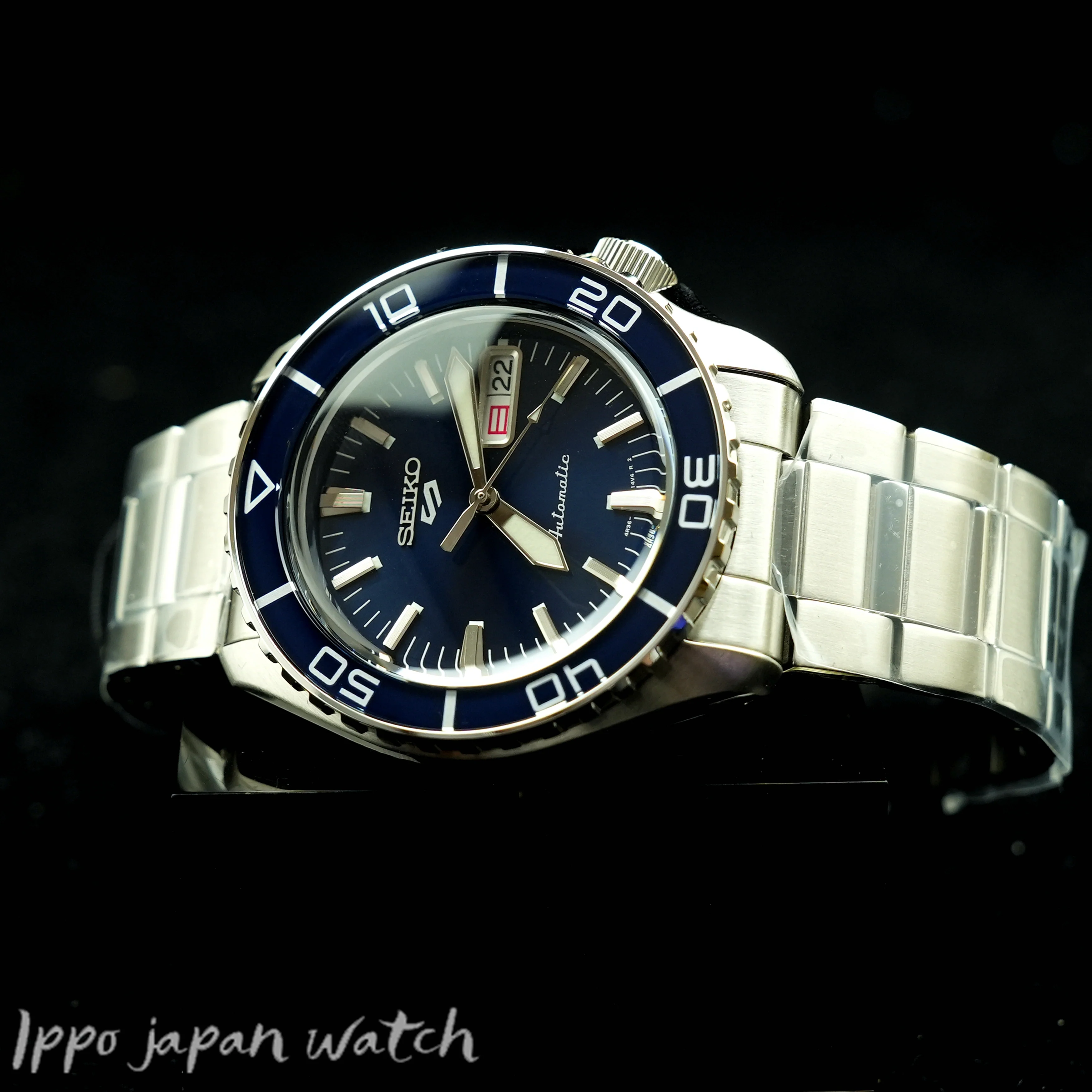 Seiko 5 sports SBSA259/SRPK97K1 Automatic Blue Dial Steel Bracelet Men's Watch Japan Made - Image 5