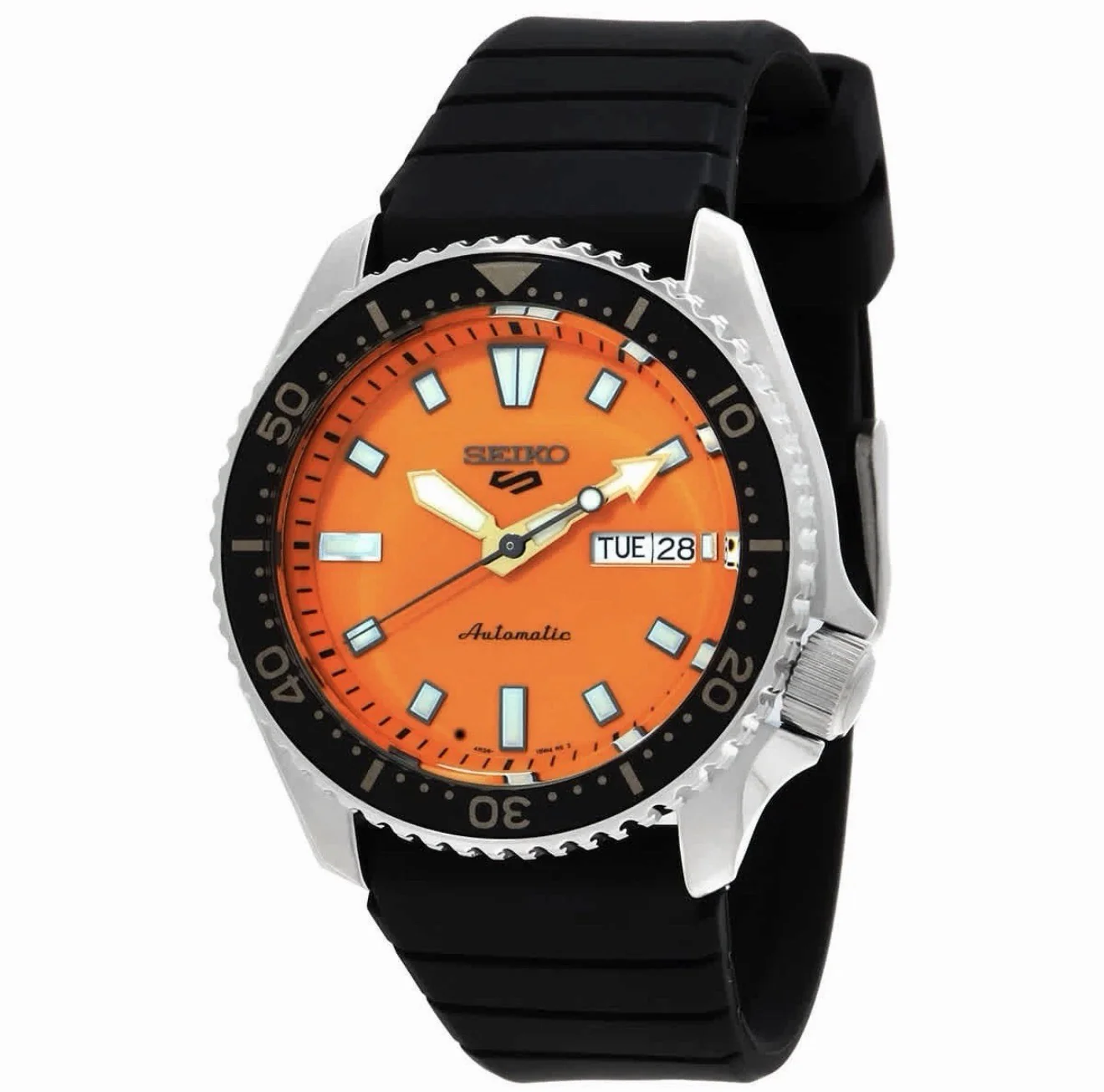 SEIKO 5 Sports SRPL89K1 Automatic Orange Dial Men's Watch - Image 3