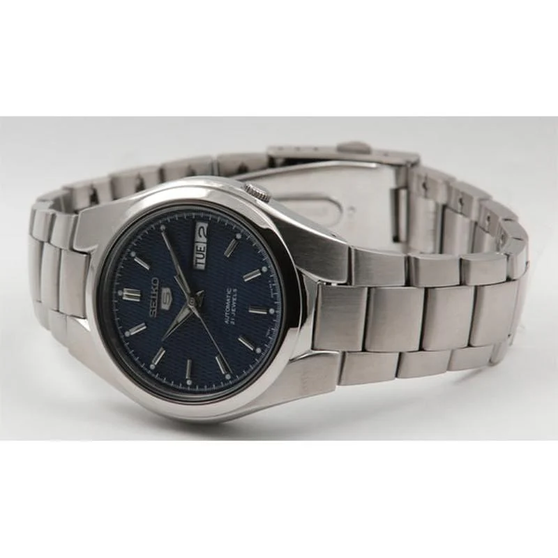 Seiko 5 Stainless Steel Blue Dial Watch SNK603K1 - Image 3