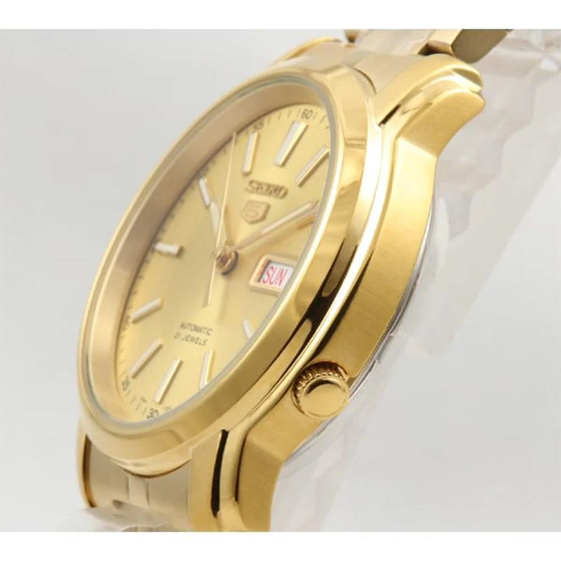 Seiko 5 Stainless Steel Gold-Detailed Watch SNKL86K1 - Image 2