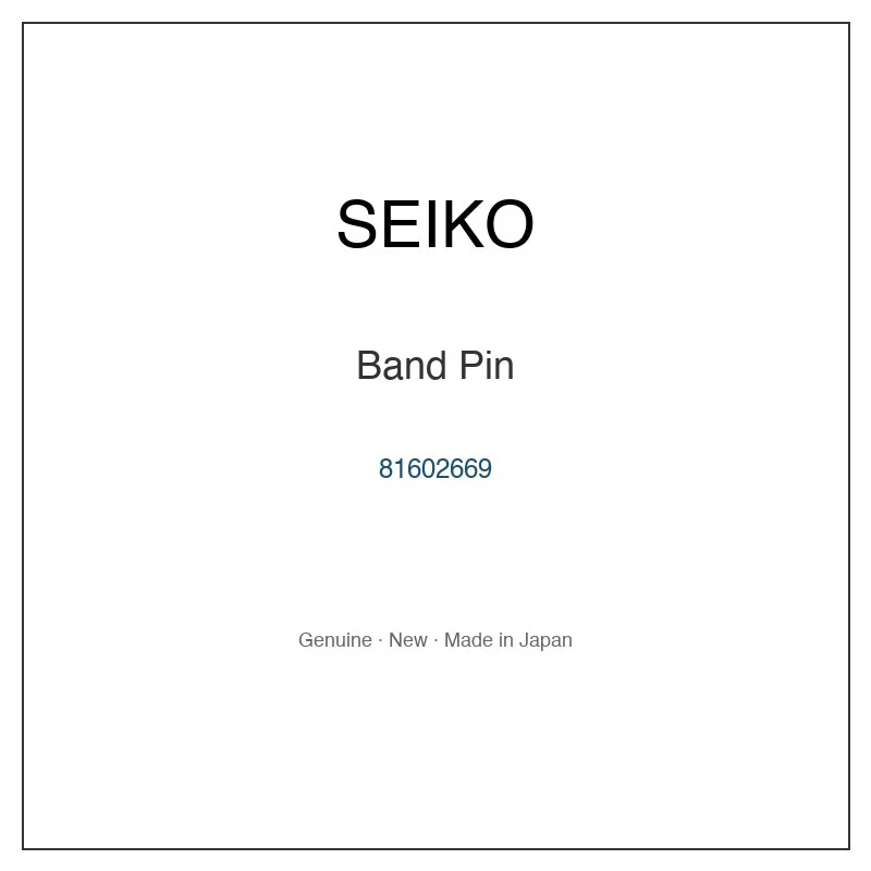 SEIKO 81602669 Band Pin for SRE007J1 SRE007JC SRE009J1 SRE010J1 SRE012J1 and More Models