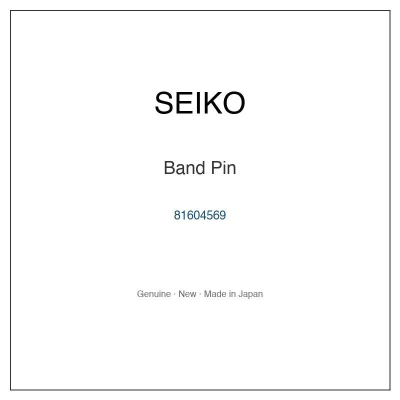 SEIKO 81604569 Band Pin for SCXP021 SCXP023 SCXP025 SCXP027 SGEF11J1 and More Models
