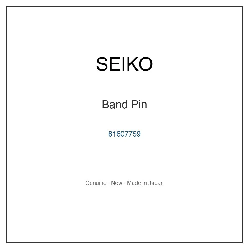 SEIKO 81607759 Band Pin for SARY270 SRCZ001 SRCZ001J SRCZ003 SRCZ003J and More Models
