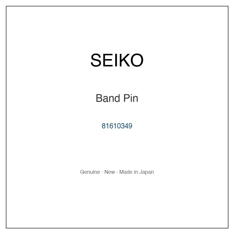 SEIKO 81610349 Band Pin for SUJB71P1 SUJB72P1 SUJB73P1 SUJB75P1 SUJB76P1 and More Models