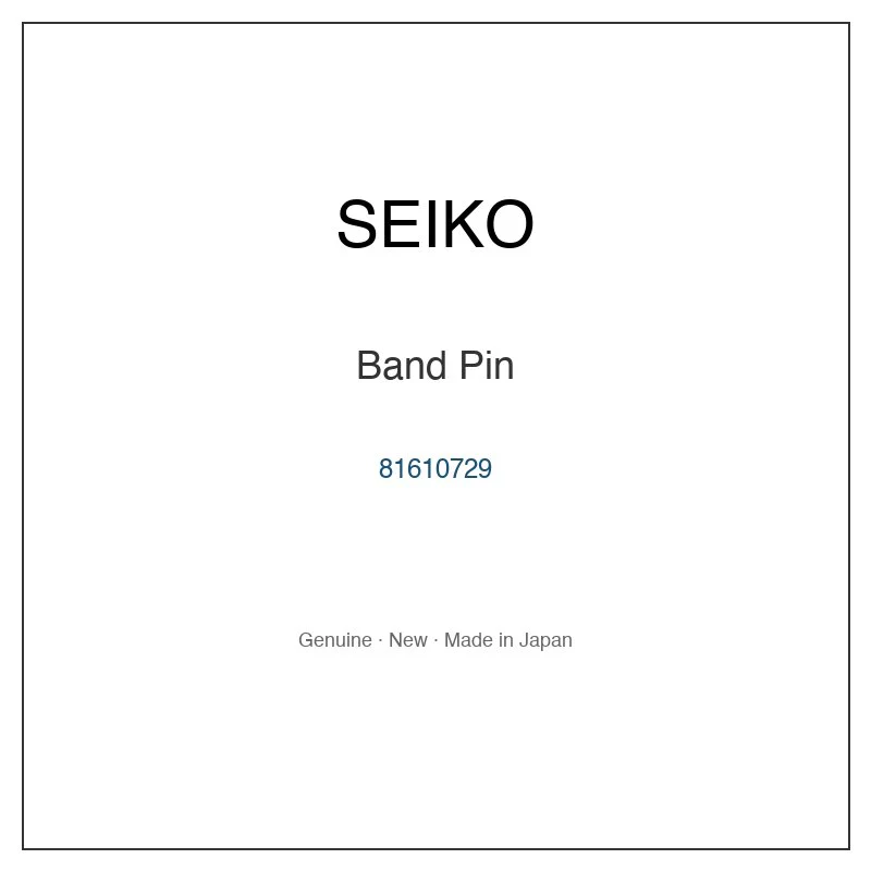 SEIKO 81610729 Band Pin for SNZD43J1 SNZD43K1 SNZD45J1 SNZD45K1 SNZD47J1 and More Models