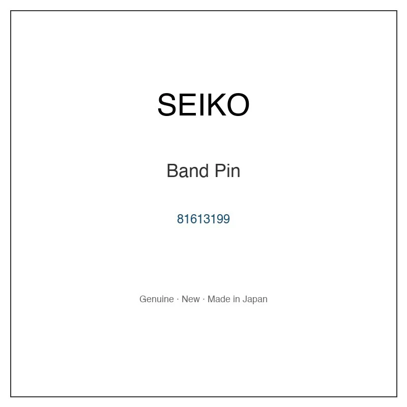 SEIKO 81613199 Band Pin for STBC015 STBC017 SUJ112P9 SUJ597P1 SUJ598P1 and More Models