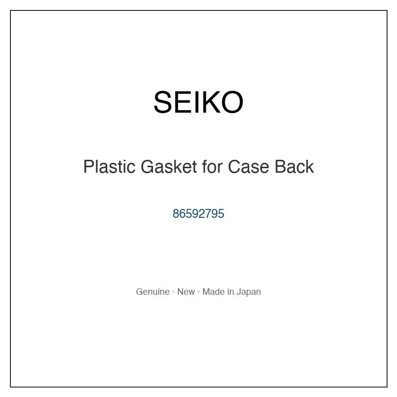 SEIKO 86592795 Plastic Gasket for Case Back for SARH001 SART003 SART009 SART011 SARX105 and More Models