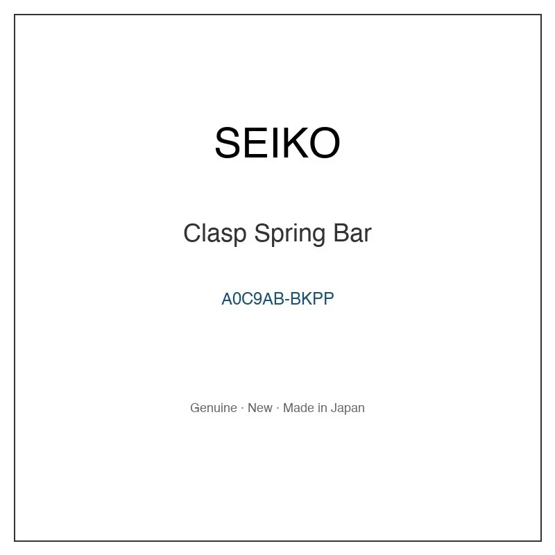 SEIKO A0C9AB-BKPP Clasp Spring Bar for SQWK033 STGF059 STGF059J STGF061 STGF063 and More Models