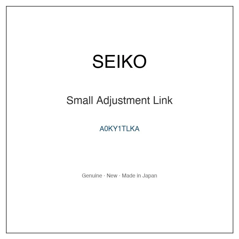 SEIKO A0KY1TLKA Small Adjustment Link for SBGA443 SBGA445 SBGA515 SBGA517 and More Models
