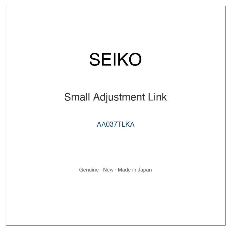 SEIKO AA037TLKA Small Adjustment Link for SBGJ013 SBGJ013G SBGJ211 SBGJ213G SBGJ255 and More Models