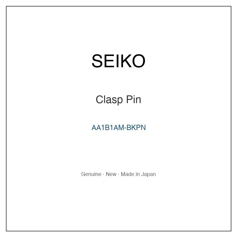 SEIKO AA1B1AM-BKPN Clasp Pin for SBGA365 and More Models