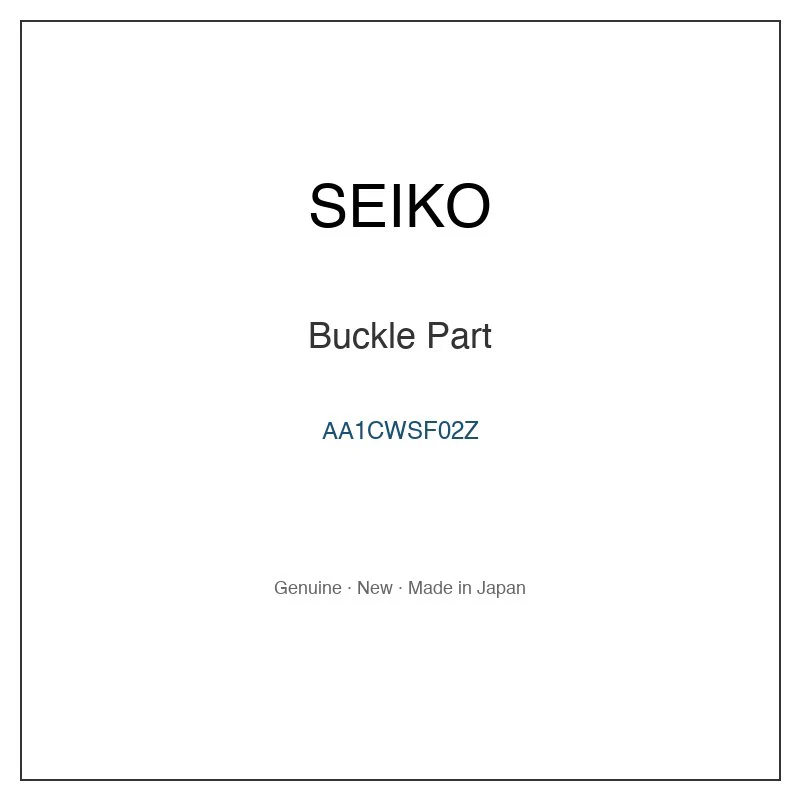 SEIKO AA1CWSF02Z Buckle Part for SRPD35J1 SRPD35K1 SRPD35KC and More Models