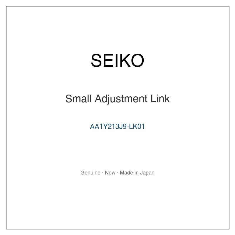 SEIKO AA1Y213J9-LK01 Small Adjustment Link for SBGM007 SBGM007J SBGM009 SBGM009J SBGM00E and More Models