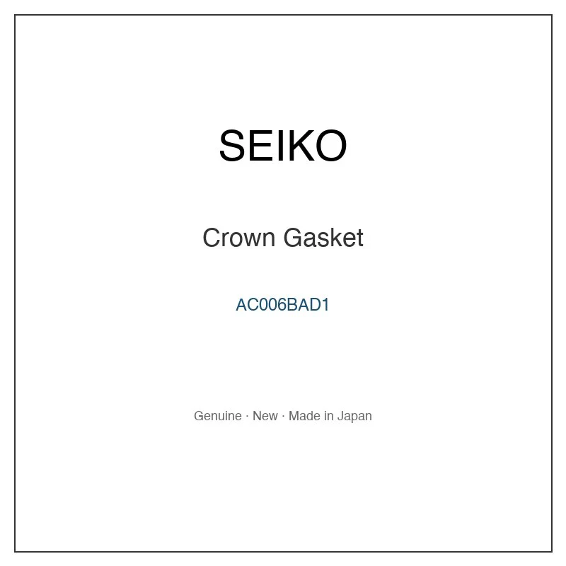 SEIKO AC006BAD1 Crown Gasket for SADQ005 SADQ007 SAVJ001 SAVJ001J SAVJ003 and More Models