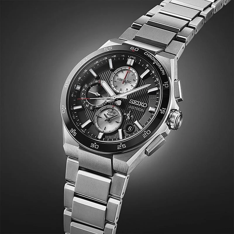 Seiko Astron SBXC151/SSH151J1/SSH151 Solar GPS Satellite Radio Dual Time Chronograph Men's Metal Strap 2024.6release Wat - Image 5