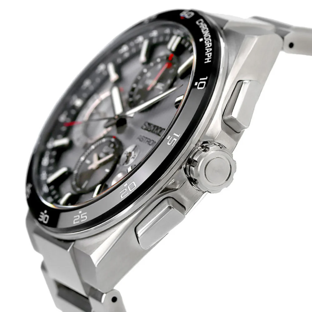 Seiko Astron SBXC153/SSH153J1/SSH153 Solar GPS Satellite Radio Dual Time Chronograph Men's Metal Strap 2024.6Release Wat - Image 3
