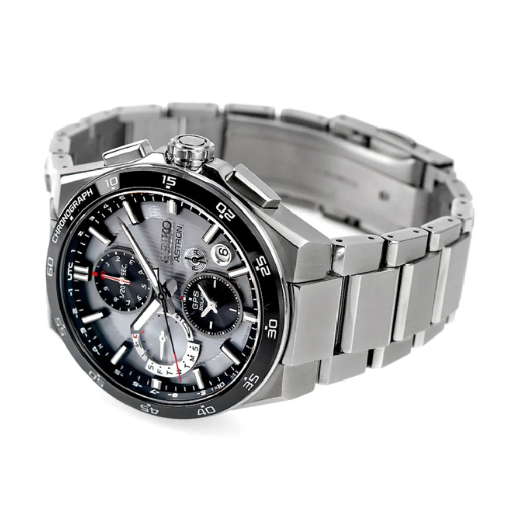 Seiko Astron SBXC153/SSH153J1/SSH153 Solar GPS Satellite Radio Dual Time Chronograph Men's Metal Strap 2024.6Release Wat - Image 4