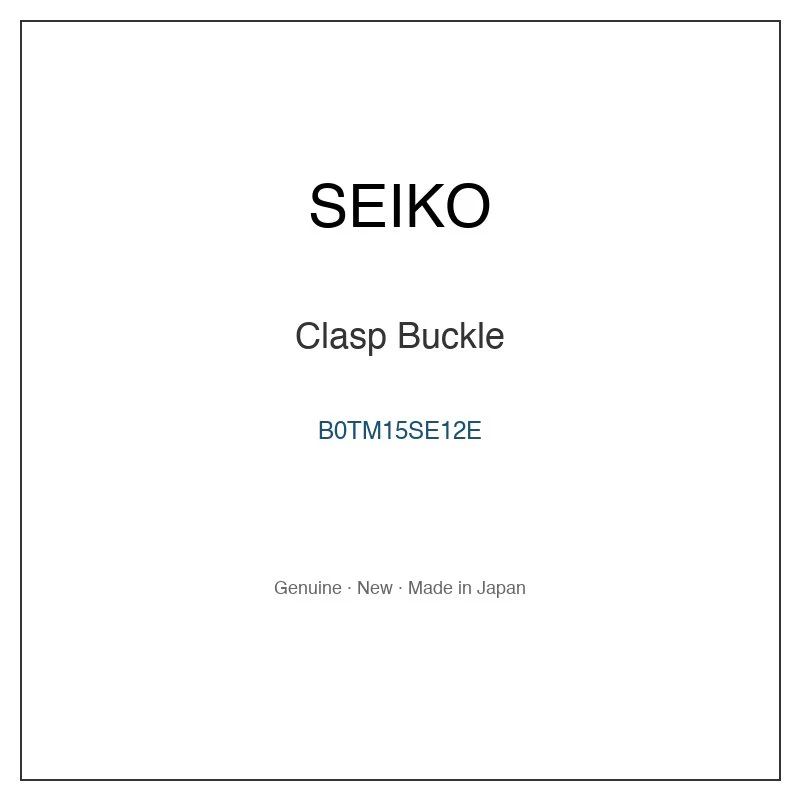 SEIKO B0TM15SE12E Clasp Buckle for STPX104 and More Models