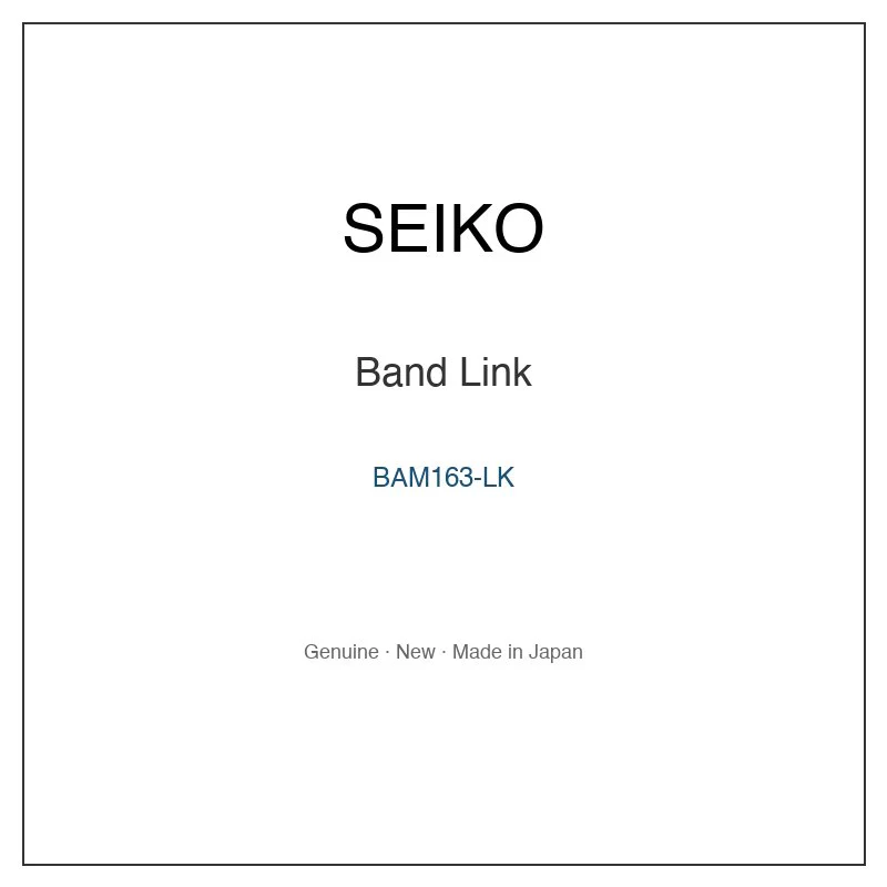 SEIKO BAM163-LK Band Link for SILAAB01 SILAAB01Y and More Models