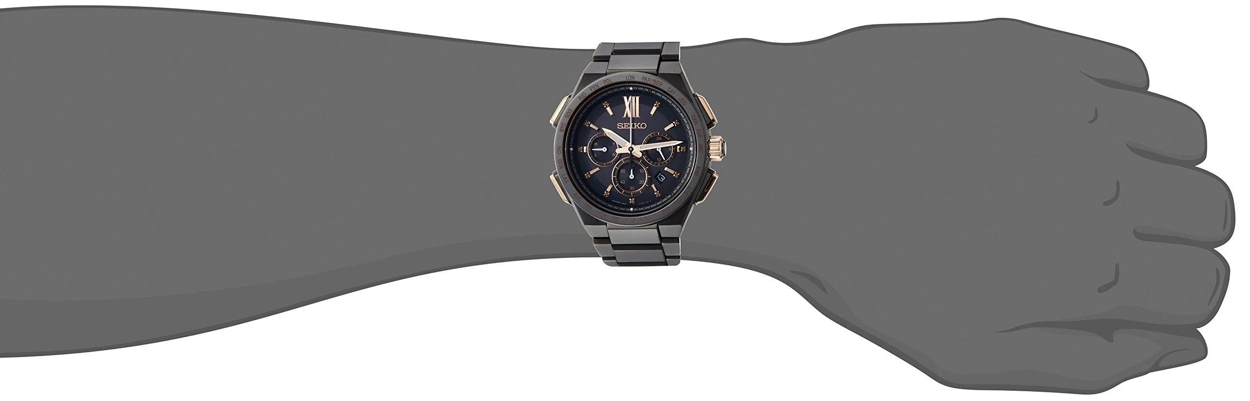 SEIKO BRIGHTZ SAGA214 Chronograph Quartz Men's Watch - Image 4