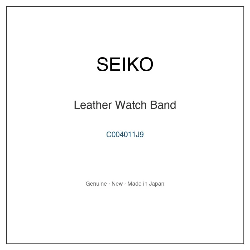 SEIKO C004011J9 Leather Watch Band for SBGA293 SBGA293G SBGA293J and More Models