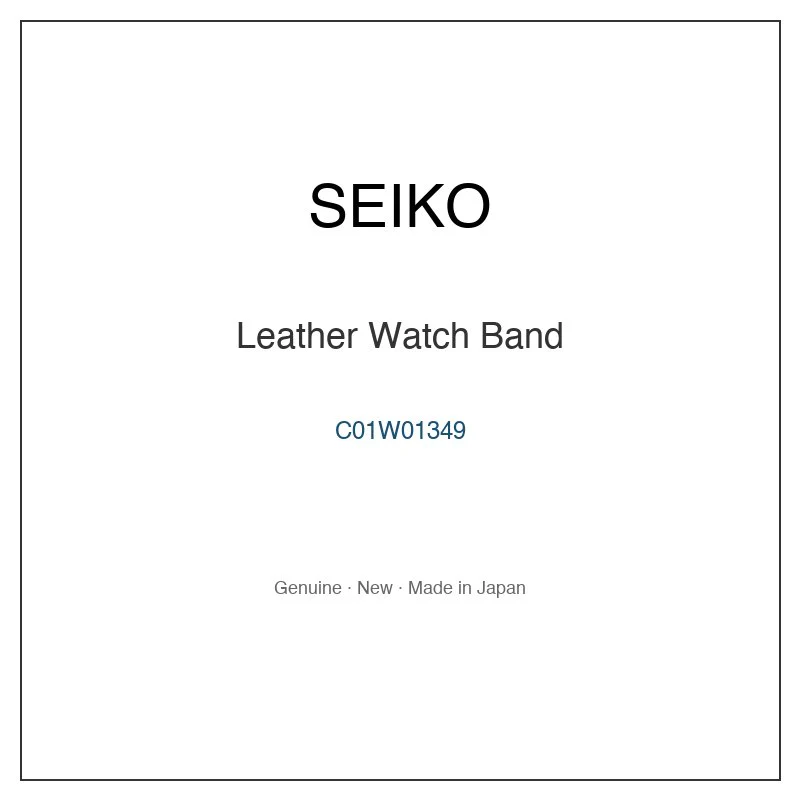 SEIKO C01W01349 Leather Watch Band for SBGA292 SBGA292J and More Models