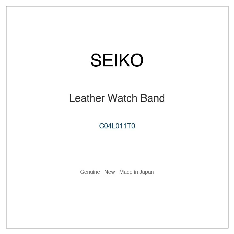 SEIKO C04L011T0 Leather Watch Band for SLGW003 and More Models