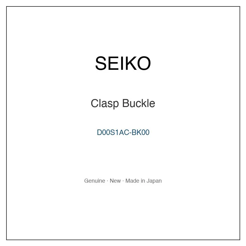 SEIKO D00S1AC-BK00 Clasp Buckle for SARC017 SARC017J and More Models
