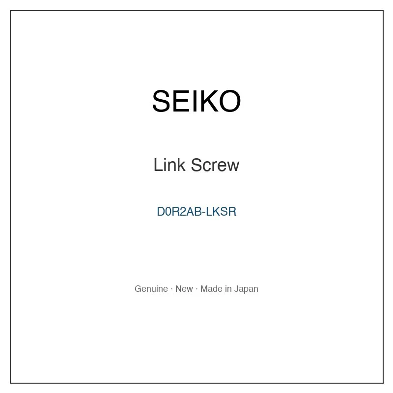 SEIKO D0R2AB-LKSR Link Screw for SBGF013J and More Models