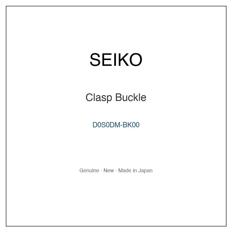 SEIKO D0S0DM-BK00 Clasp Buckle for SBBW045 SBBW047 SBBW049 SBBW051 SBCZ005 and More Models