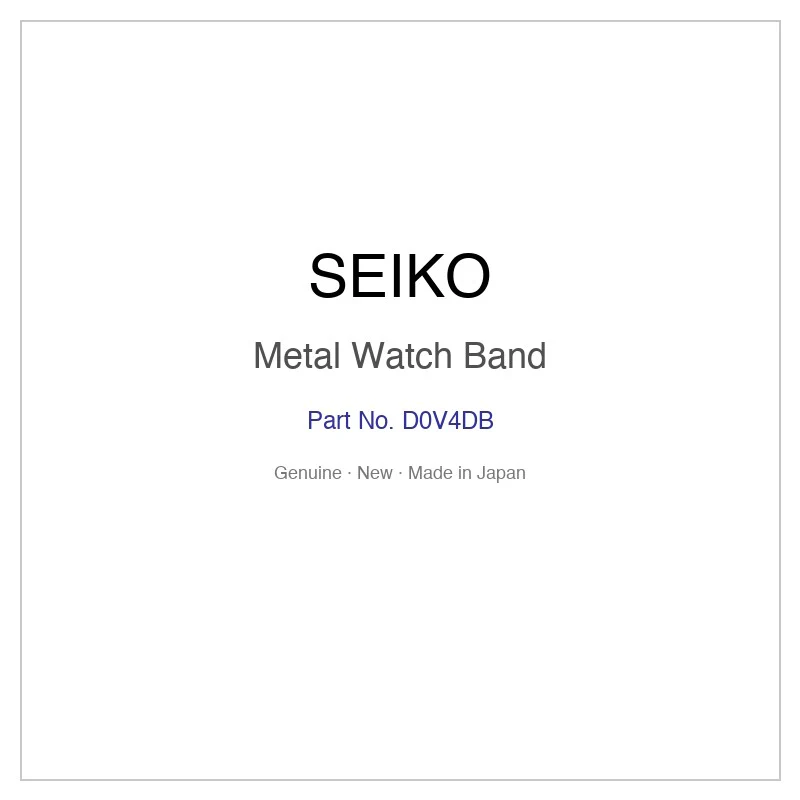 SEIKO D0V4DB Metal Watch Band for SBTC003 SBTC013 SCDQ021 and More Models