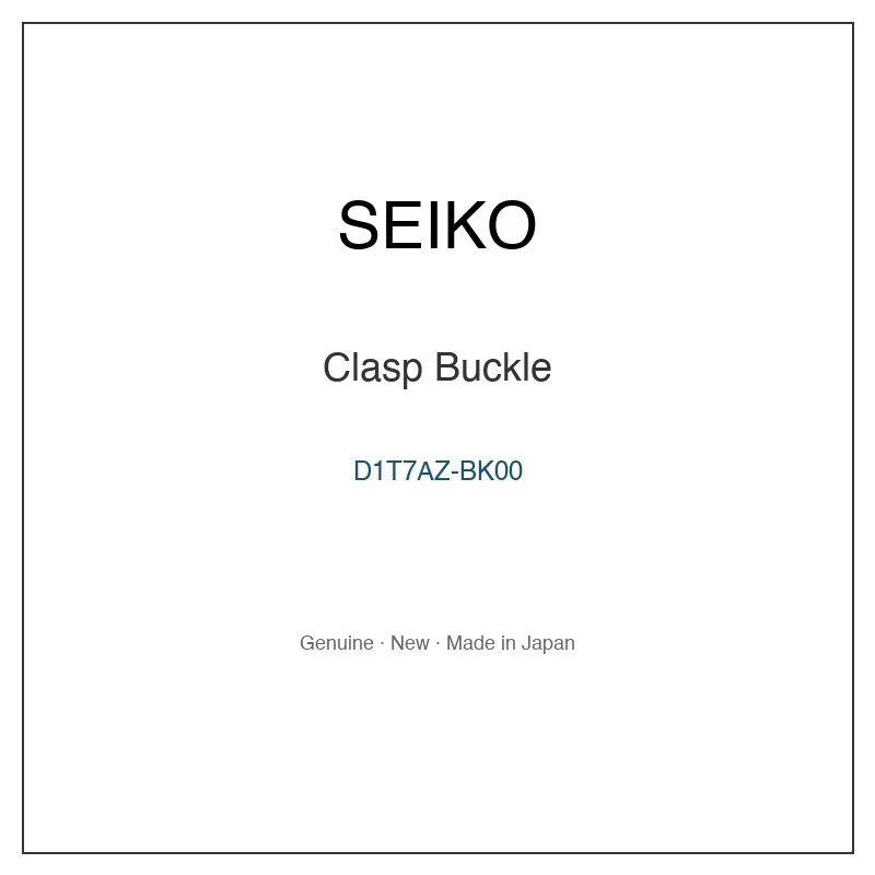 SEIKO D1T7AZ-BK00 Clasp Buckle for SCDP022 SCDP022J SCDP024 SCDP025 SCDP025J and More Models