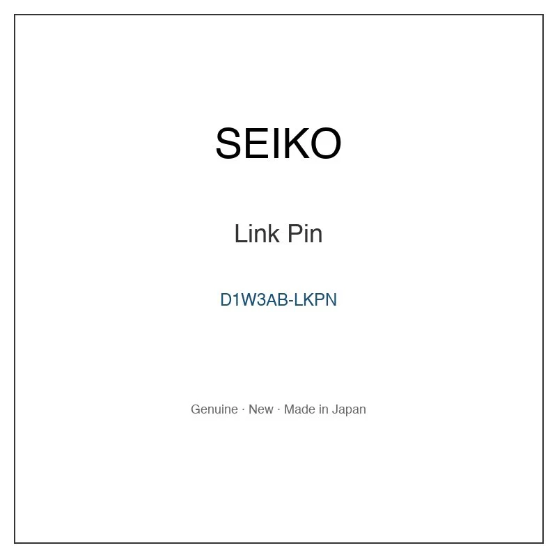 SEIKO D1W3AB-LKPN Link Pin for STGF027 STGF027J and More Models