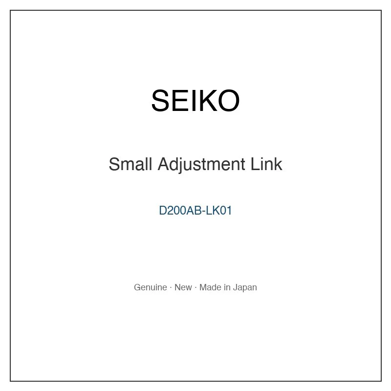 SEIKO D200AB-LK01 Small Adjustment Link for SBGW007 SBGW007J and More Models