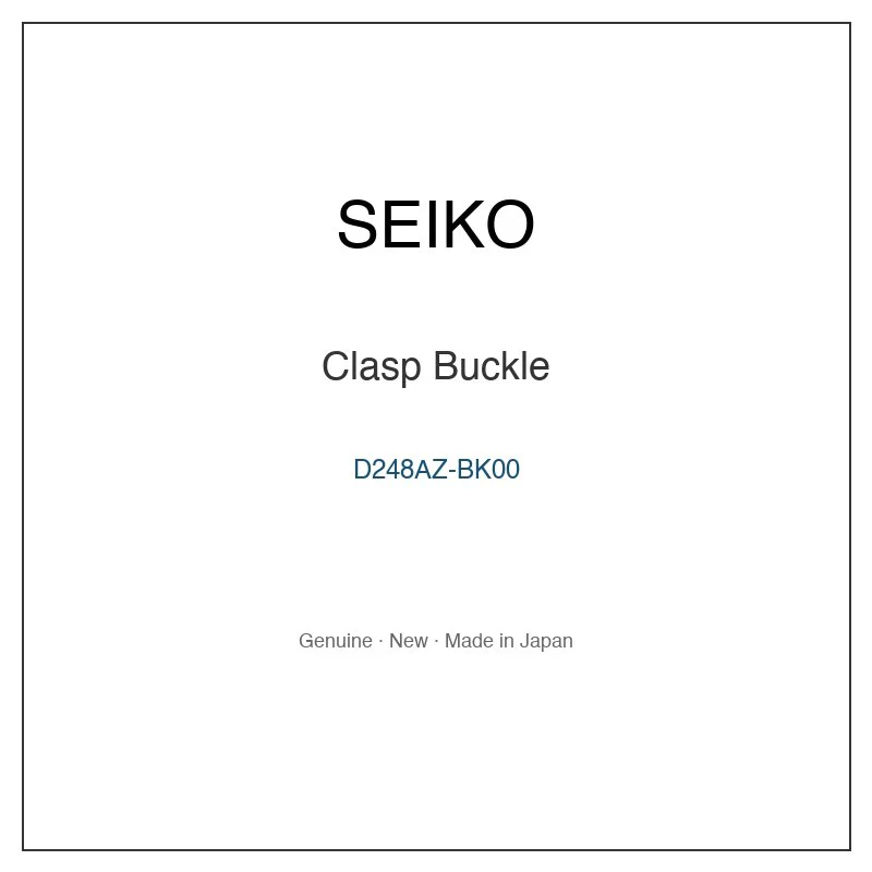 SEIKO D248AZ-BK00 Clasp Buckle for SWDL147 SWDL147J SWDL149 SWDL151 and More Models