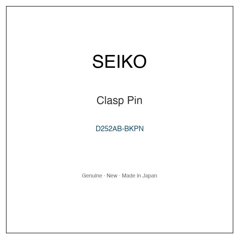 SEIKO D252AB-BKPN Clasp Pin for SBGA001 SBGA001G SBGA001J SBGA003 SBGA003G and More Models