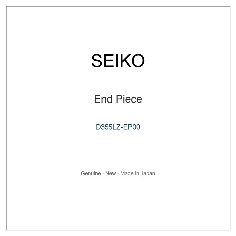 SEIKO D355LZ-EP00 End Piece for SBPN055 SBPN057 SBPS063 SBPS065 and More Models