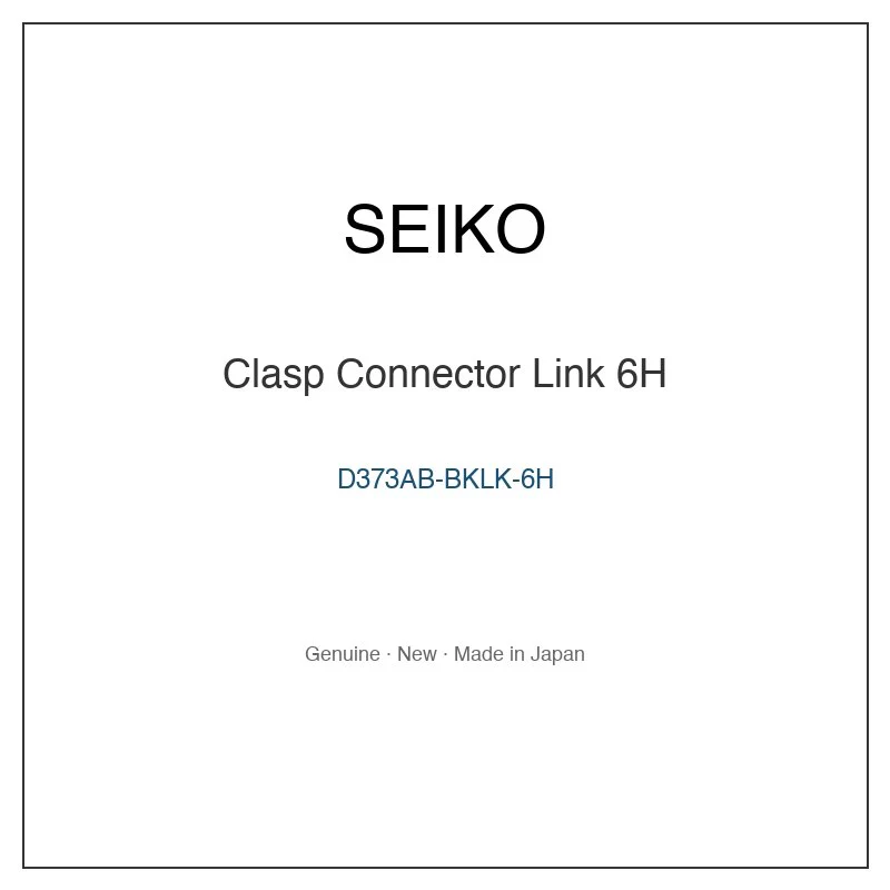 SEIKO D373AB-BKLK-6H Clasp Connector Link 6H for SBGF017 and More Models