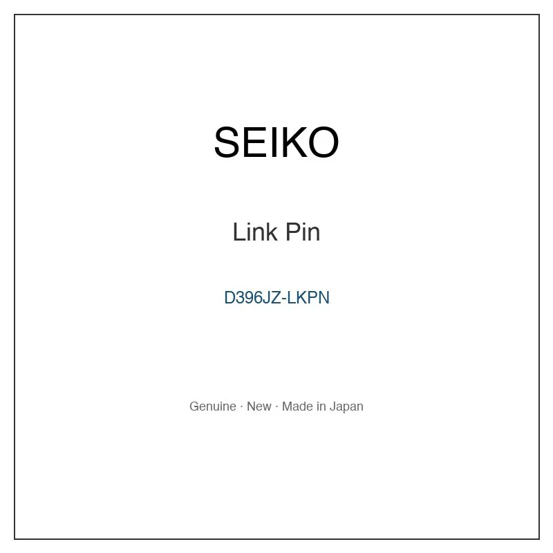 SEIKO D396JZ-LKPN Link Pin for SCJV001 and More Models
